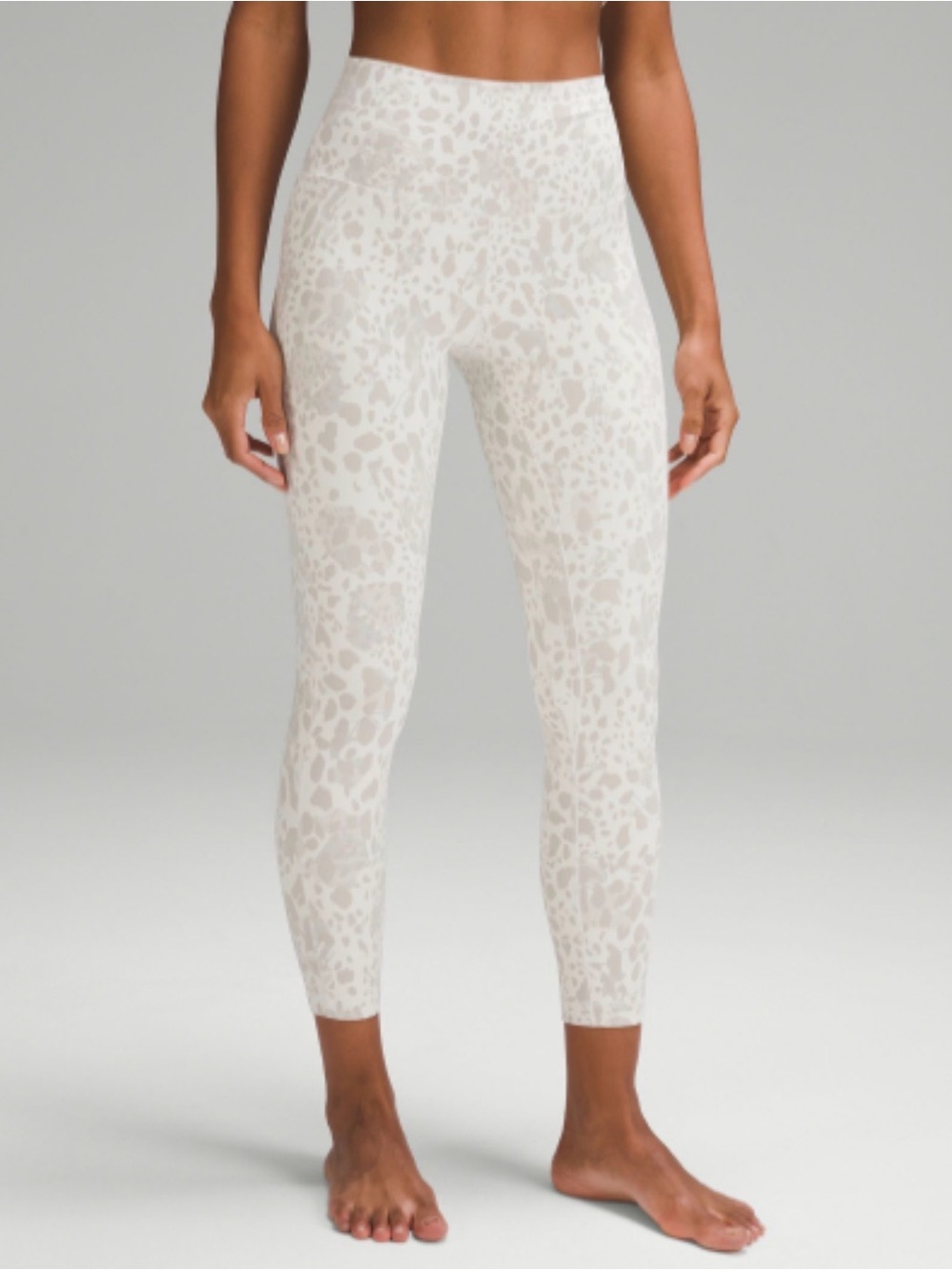 NWOT Lululemon Align Hi Rise 25” White Cheetah Camo